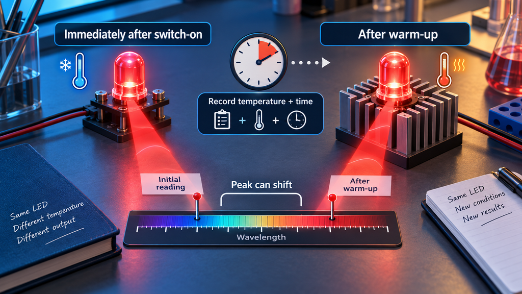 LED spectral width.