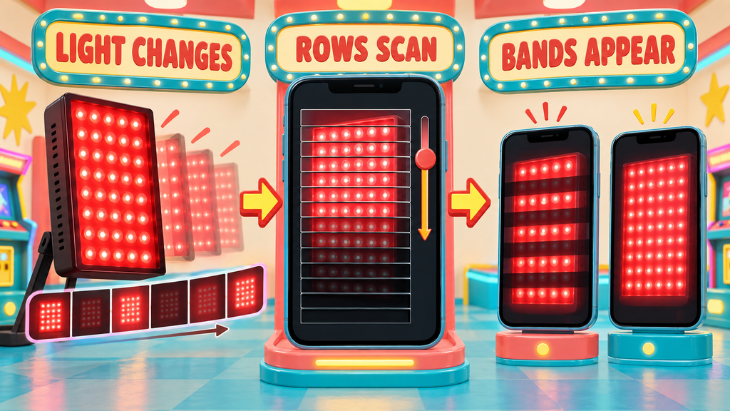 red light therapy flicker.