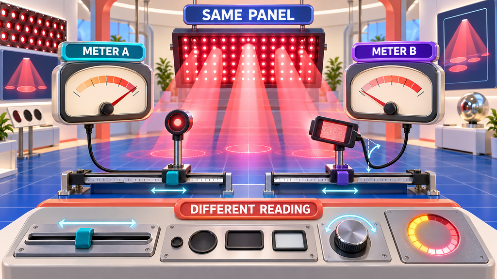 red light therapy irradiance measurement