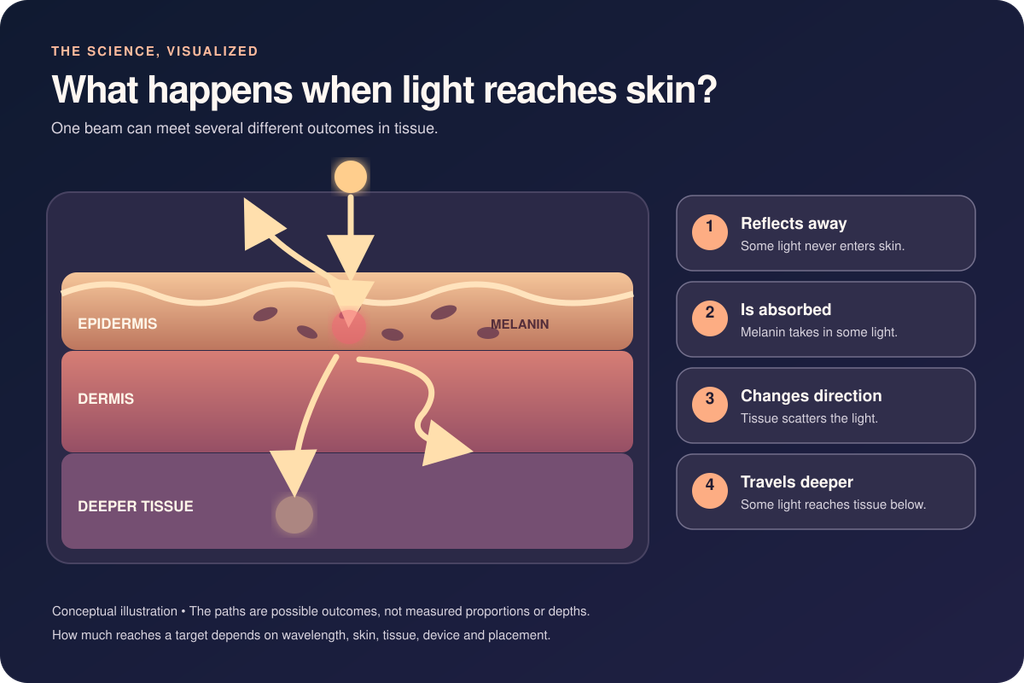 red light therapy and skin tone