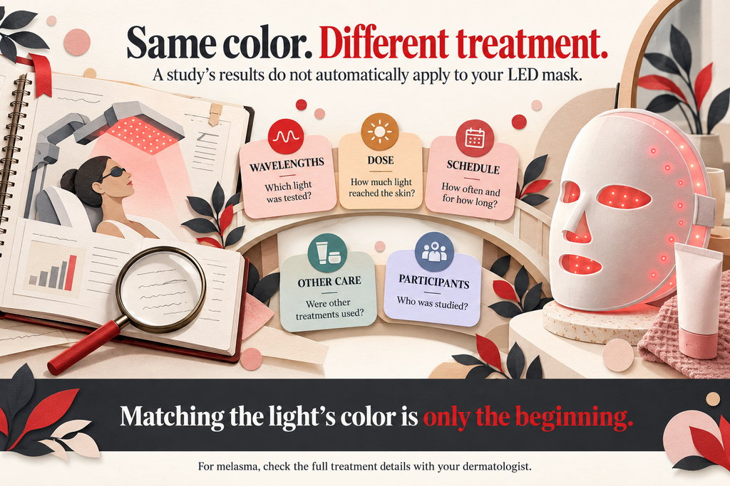 Red light therapy and melasma.